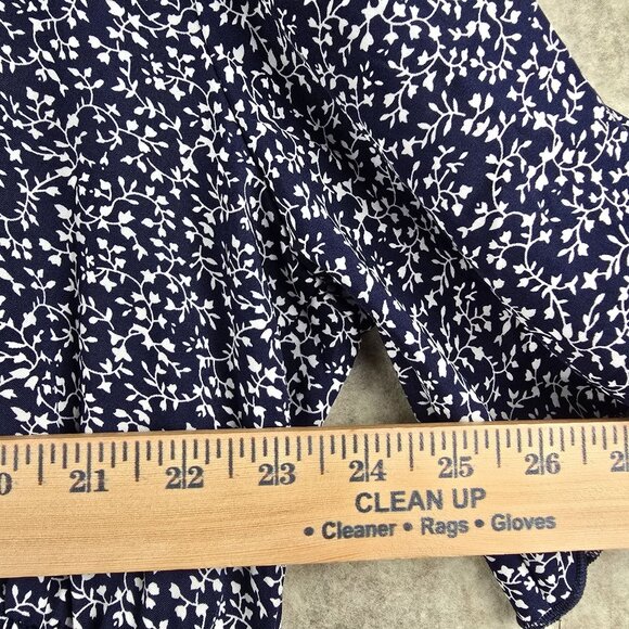 Helenemari Womens Maxi Dress Navy Blue/White Floral Print US Size 26 Lightweight - Picture 5 of 6
